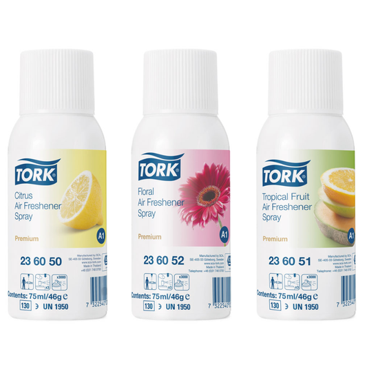 Tork Air Freshener Refills - Mixed Pack - 12 x 75ml