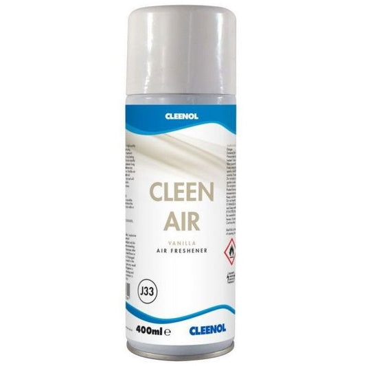 Cleen Air Aerosol Air Freshner - Vanilla - 12 x 400ml