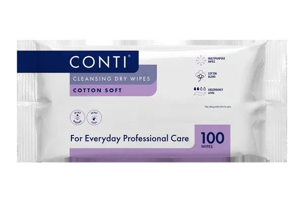 Conti Cotton Soft Large Dry Wipes