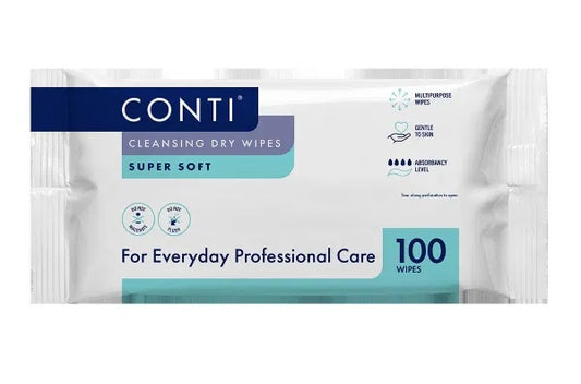 Conti Super Soft Large Dry Wipes - 30 x 30cm