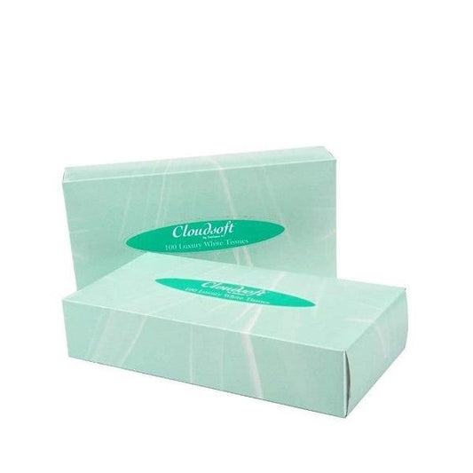 Cloudsoft Facial Tissues - 2 Ply - Case of 36