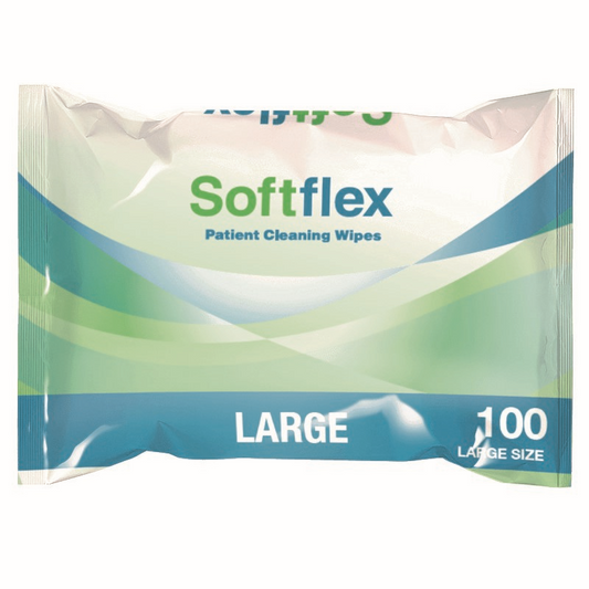 Softflex Standard Dry Wipe - Large - Pack 100
