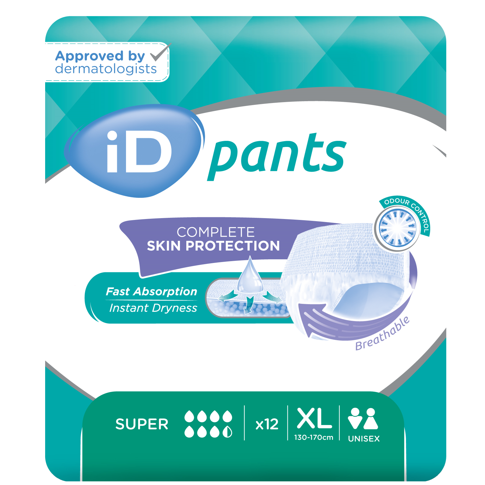 iD Pants - Extra Large - Super - 1 x 12